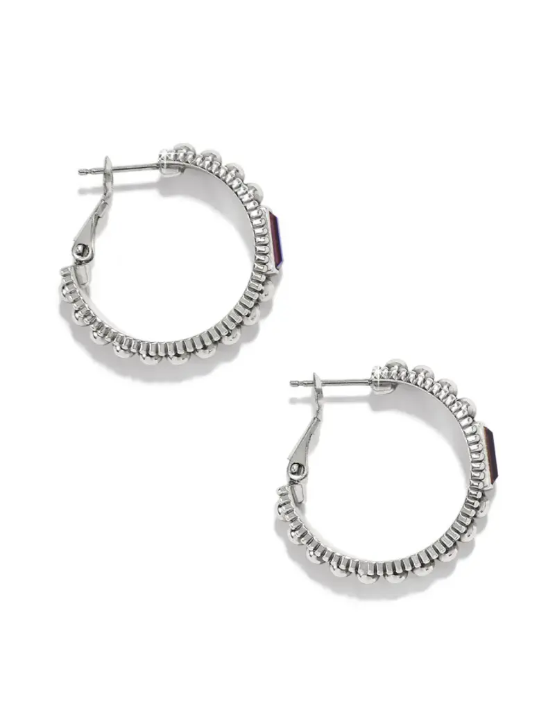 Pretty Tough Gem Hoop in Amethyst