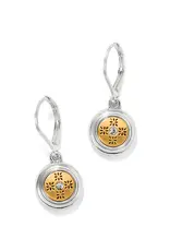 Mosaic Round Mini Leverback Earring