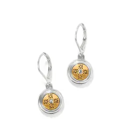 Mosaic Round Mini Leverback Earring