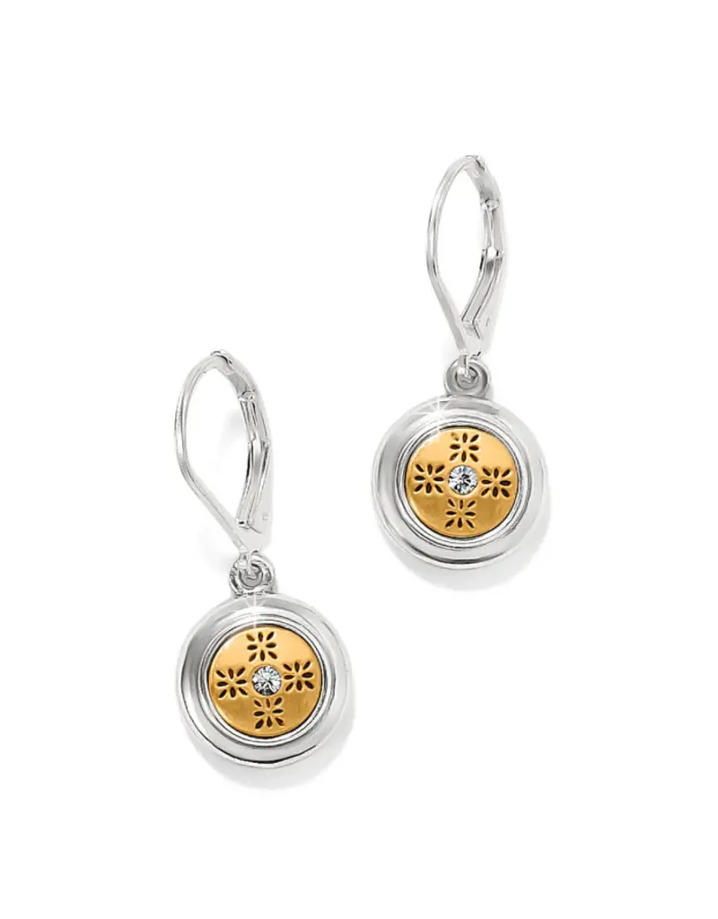 Mosaic Round Mini Leverback Earring