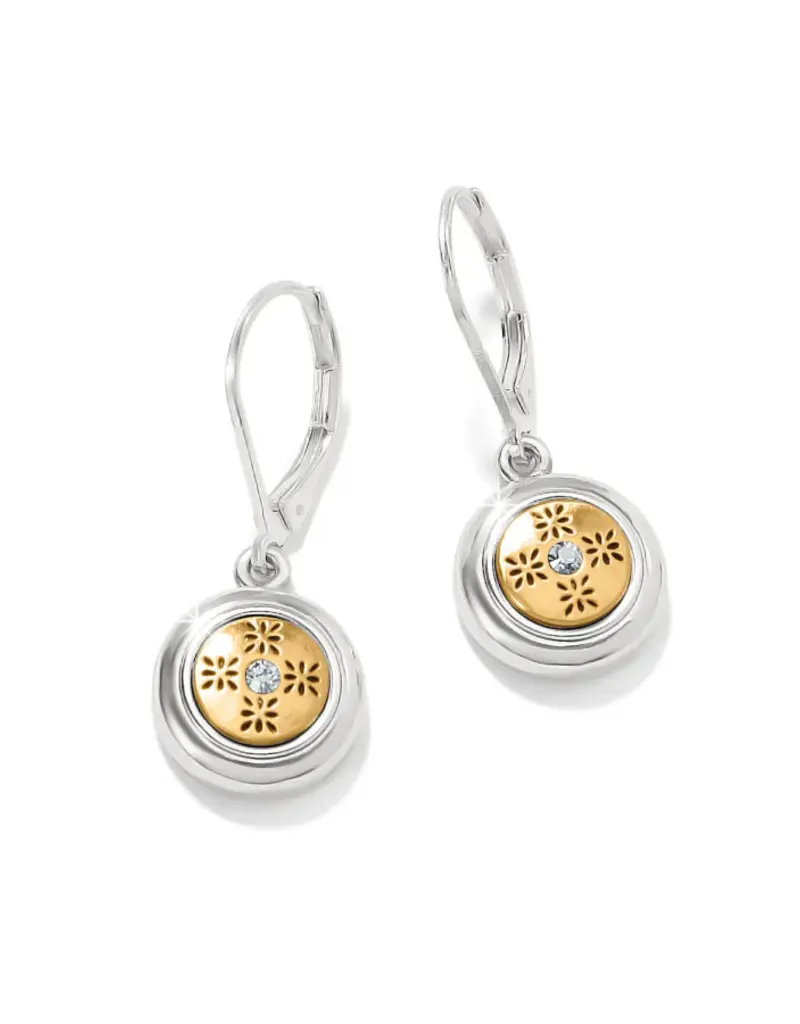 Mosaic Round Mini Leverback Earring