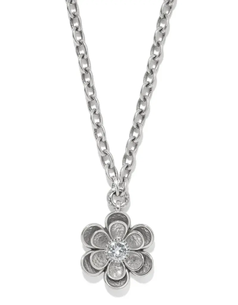 Metal Petal Pendant Necklace