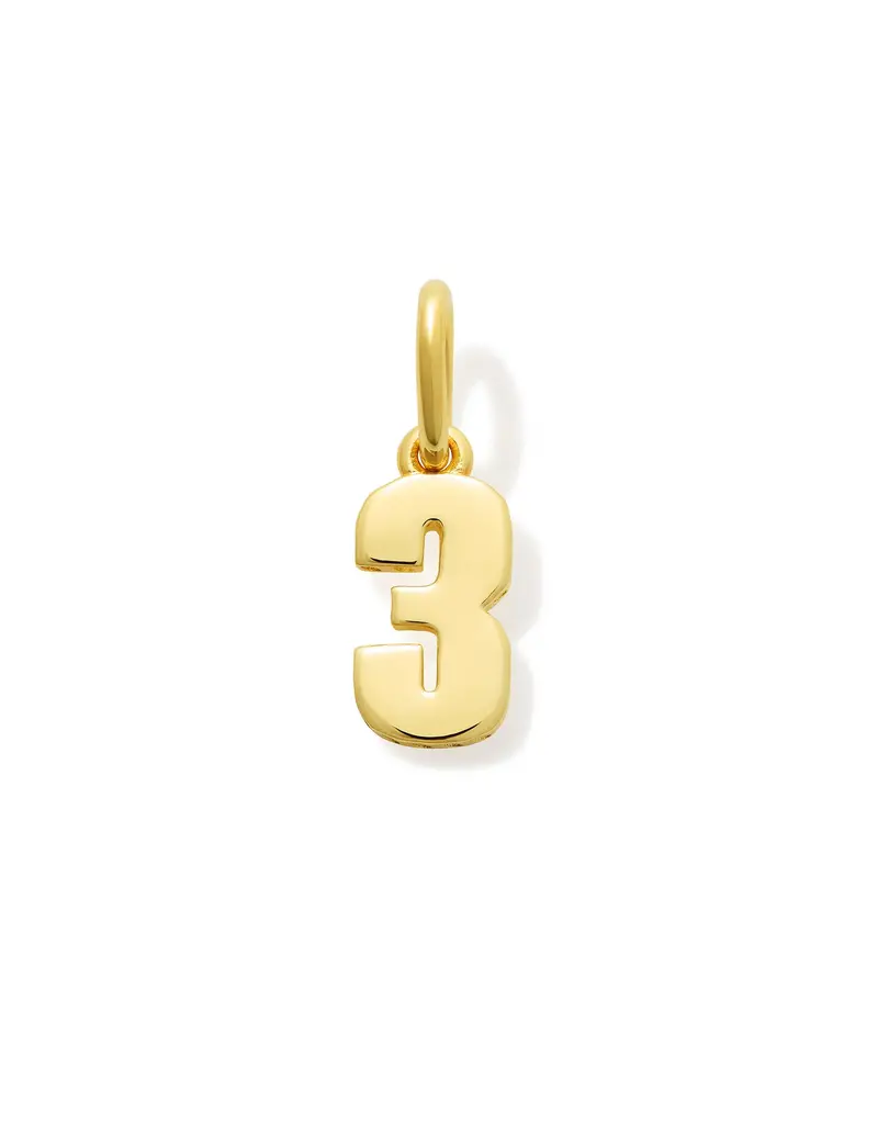 KENDRA SCOTT Metal Number Charm