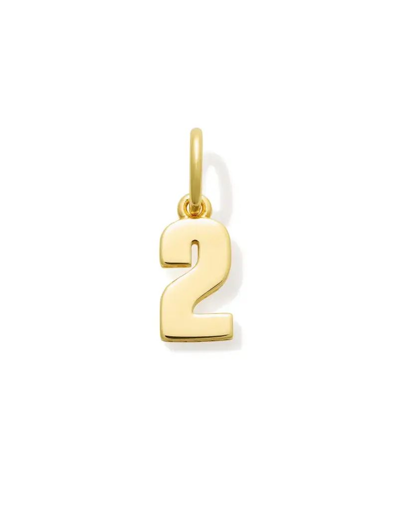 KENDRA SCOTT Metal Number Charm