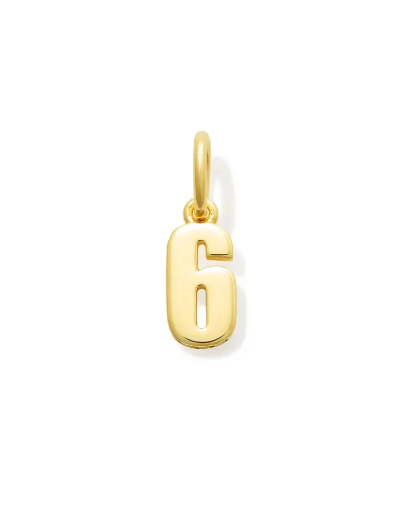 KENDRA SCOTT Metal Number Charm