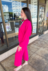 J.HOFFMAN'S Lula Zippered Pullover & Pants Set - Pink