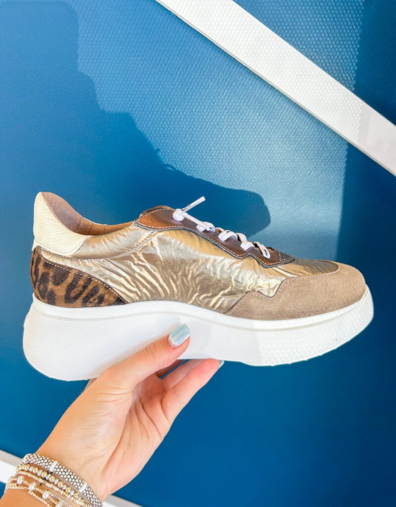 J.HOFFMAN'S Trend Sneakers - Taupe/Champagne