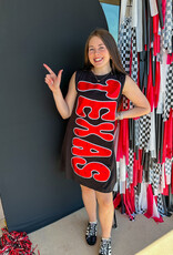 J.HOFFMAN'S Queen of Sparkles Texas Tech Tank Dress