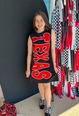 J.HOFFMAN'S Queen of Sparkles Texas Tech Tank Dress