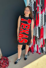 J.HOFFMAN'S Queen of Sparkles Texas Tech Tank Dress