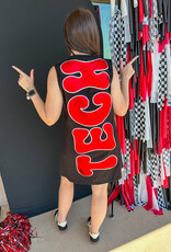 J.HOFFMAN'S Queen of Sparkles Texas Tech Tank Dress