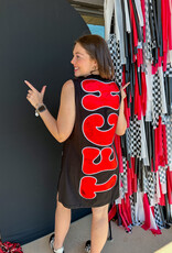 J.HOFFMAN'S Queen of Sparkles Texas Tech Tank Dress