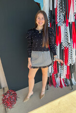 J.HOFFMAN'S Sloanne Skirt - Blk Tweed