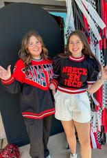 J.HOFFMAN'S Queen of Sparkles Wreck'em Poof Sweater Top