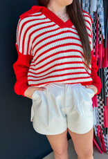 J.HOFFMAN'S Cherry Striped Sweater