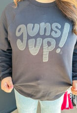 J.HOFFMAN'S - LICENSE **JHOFF ORIGINAL DESIGN** Guns Up Puff Print Sweatshirt