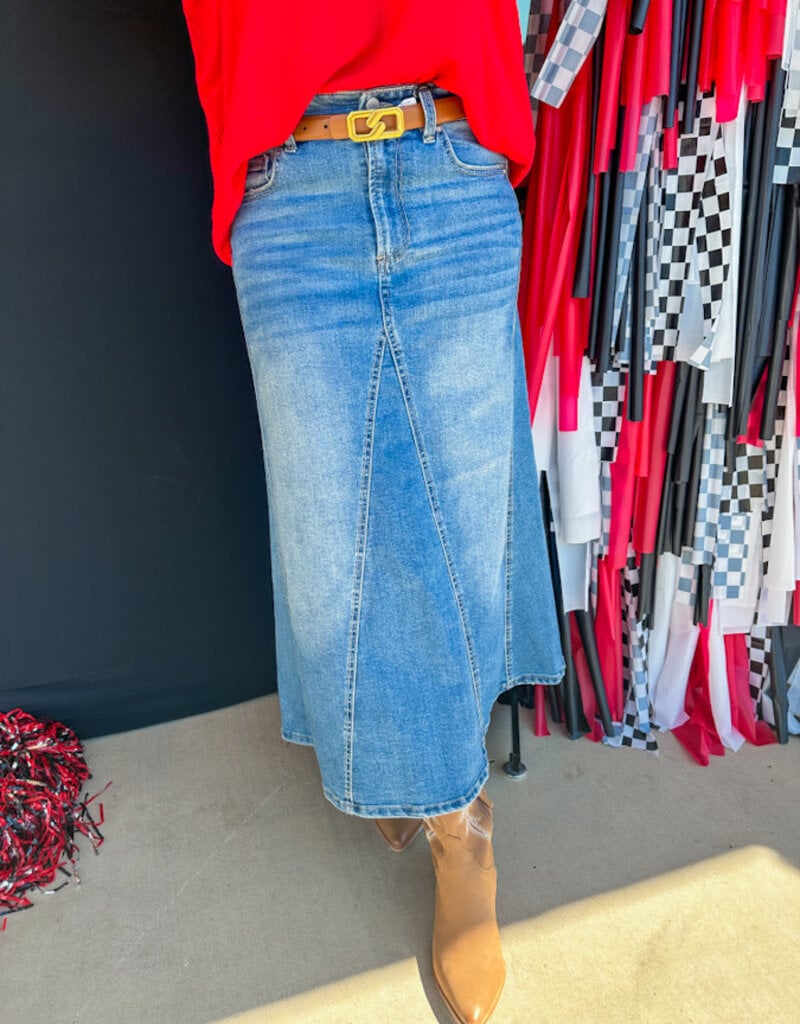 J.HOFFMAN'S Casablanca A-line Denim Skirt