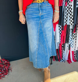 J.HOFFMAN'S Casablanca A-line Denim Skirt