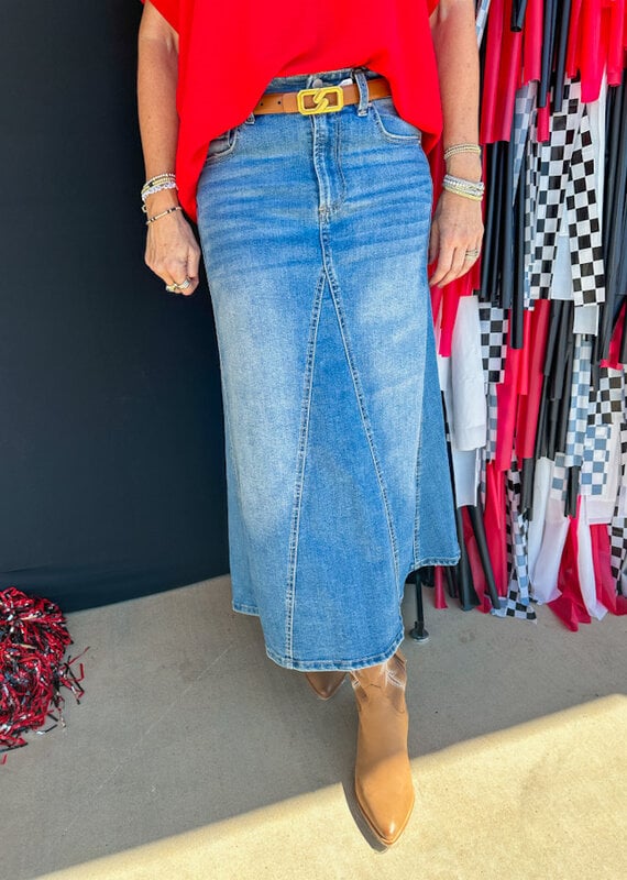 J.HOFFMAN'S Casablanca A-line Denim Skirt