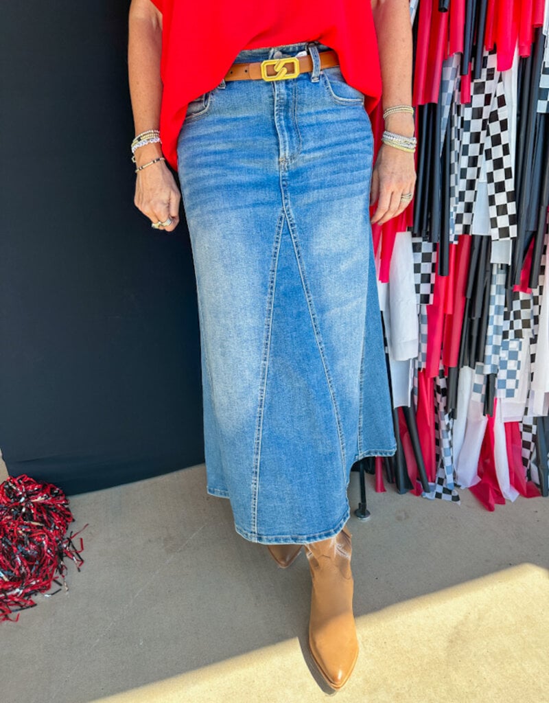 J.HOFFMAN'S Casablanca A-line Denim Skirt