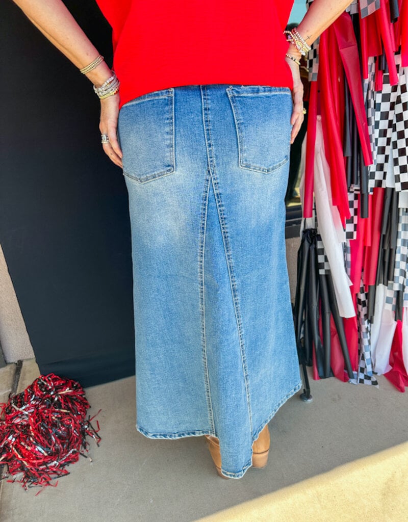 J.HOFFMAN'S Casablanca A-line Denim Skirt