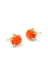 KENDRA SCOTT Pumpkin Stud Earrings