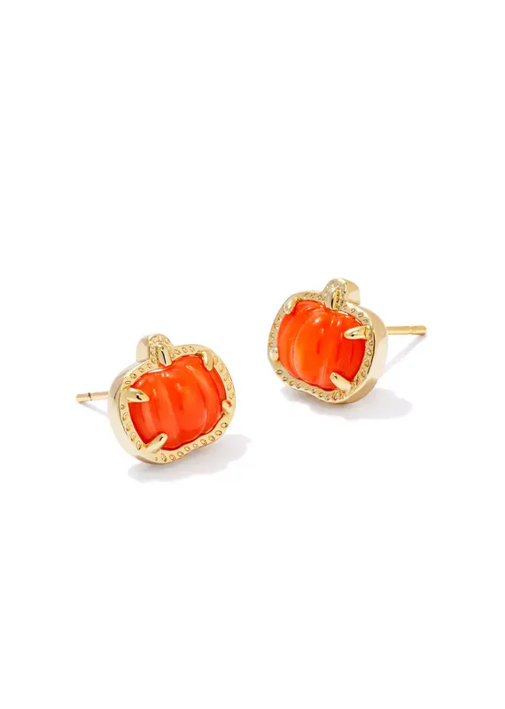 KENDRA SCOTT Pumpkin Stud Earrings