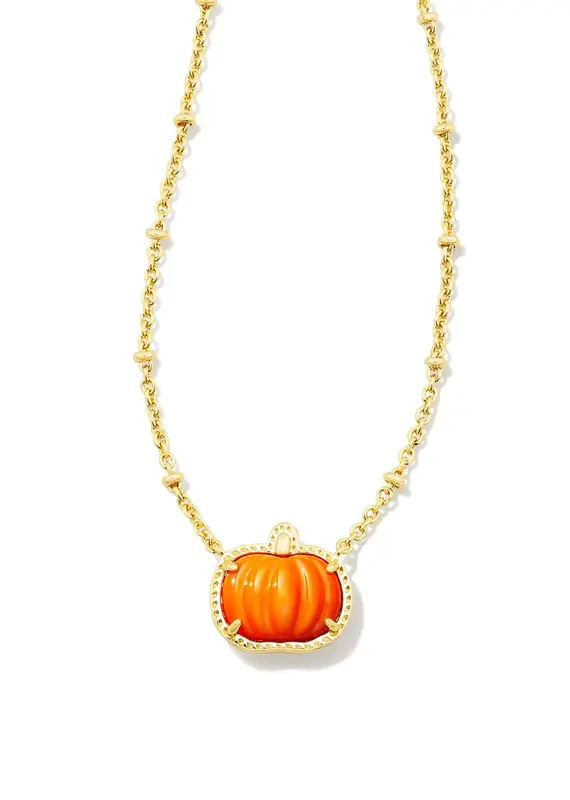 KENDRA SCOTT Pumpkin Short Pendant Necklace