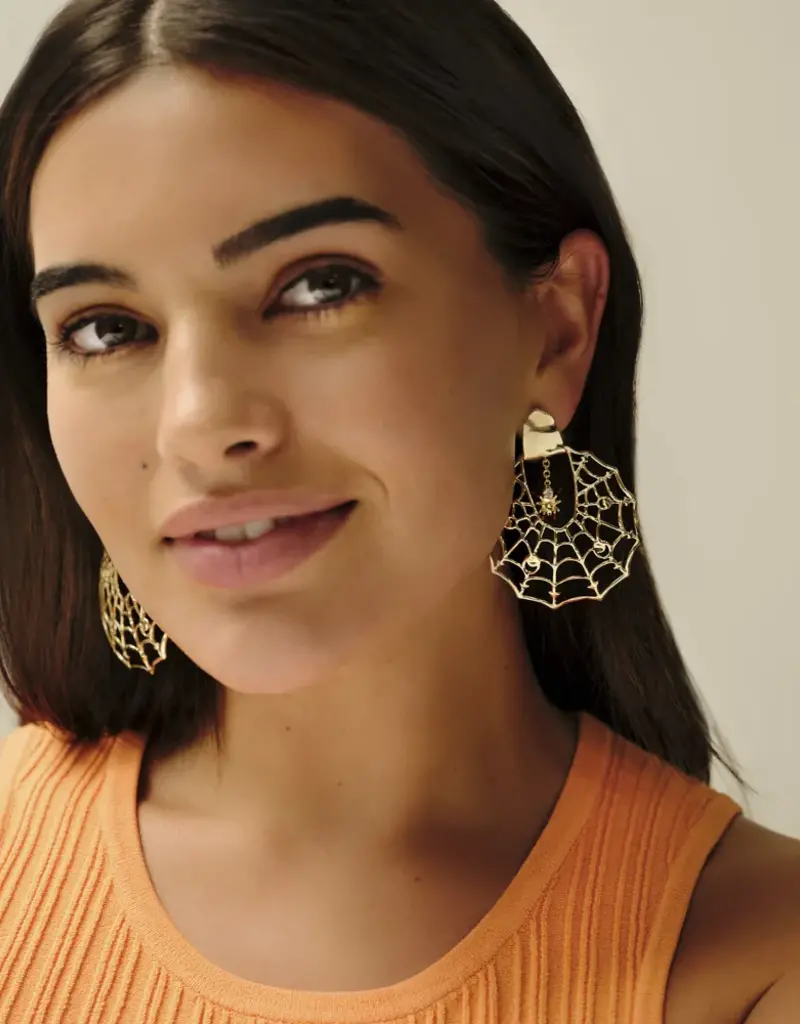 KENDRA SCOTT Spiderweb Statement Earring