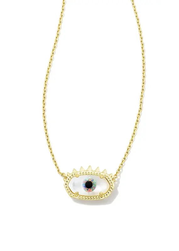 KENDRA SCOTT Elisa Evil Eye Short Ncklace