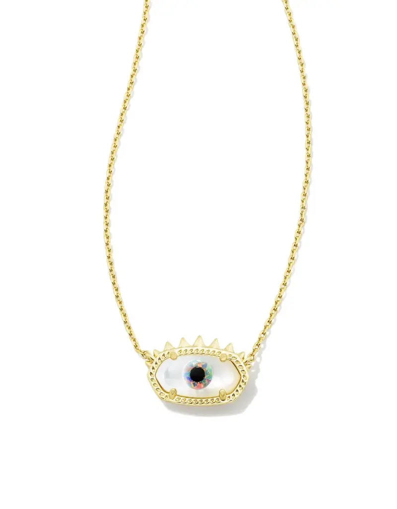 KENDRA SCOTT Elisa Evil Eye Short Ncklace