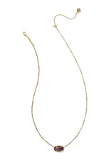 KENDRA SCOTT Elisa Bamboo Frame Pendant Necklace