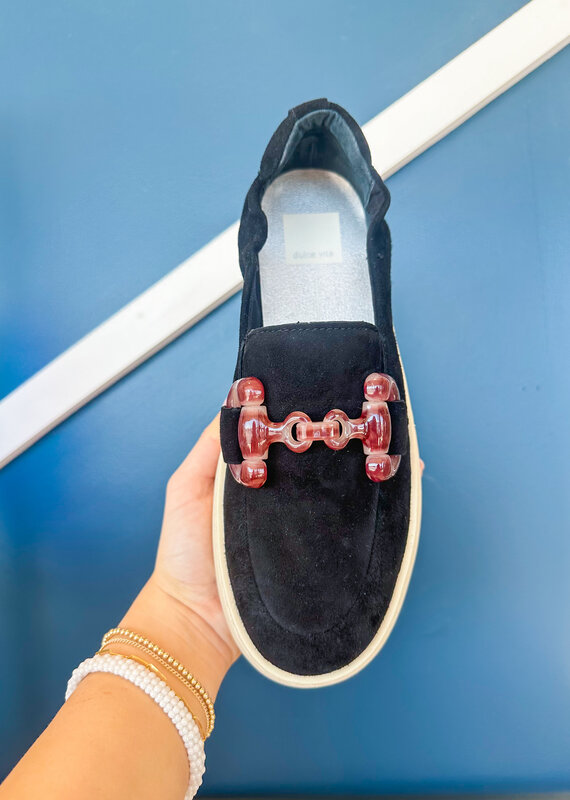 J.HOFFMAN'S Andres Platform Loafer - Onyx Suede