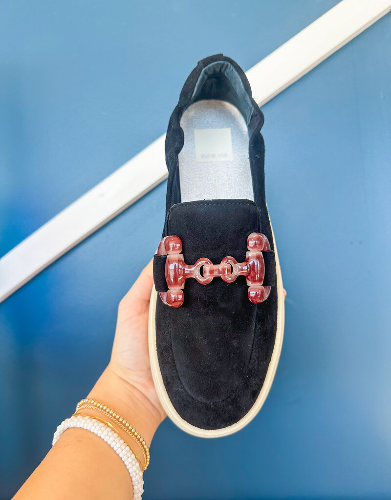 J.HOFFMAN'S Andres Platform Loafer - Onyx Suede