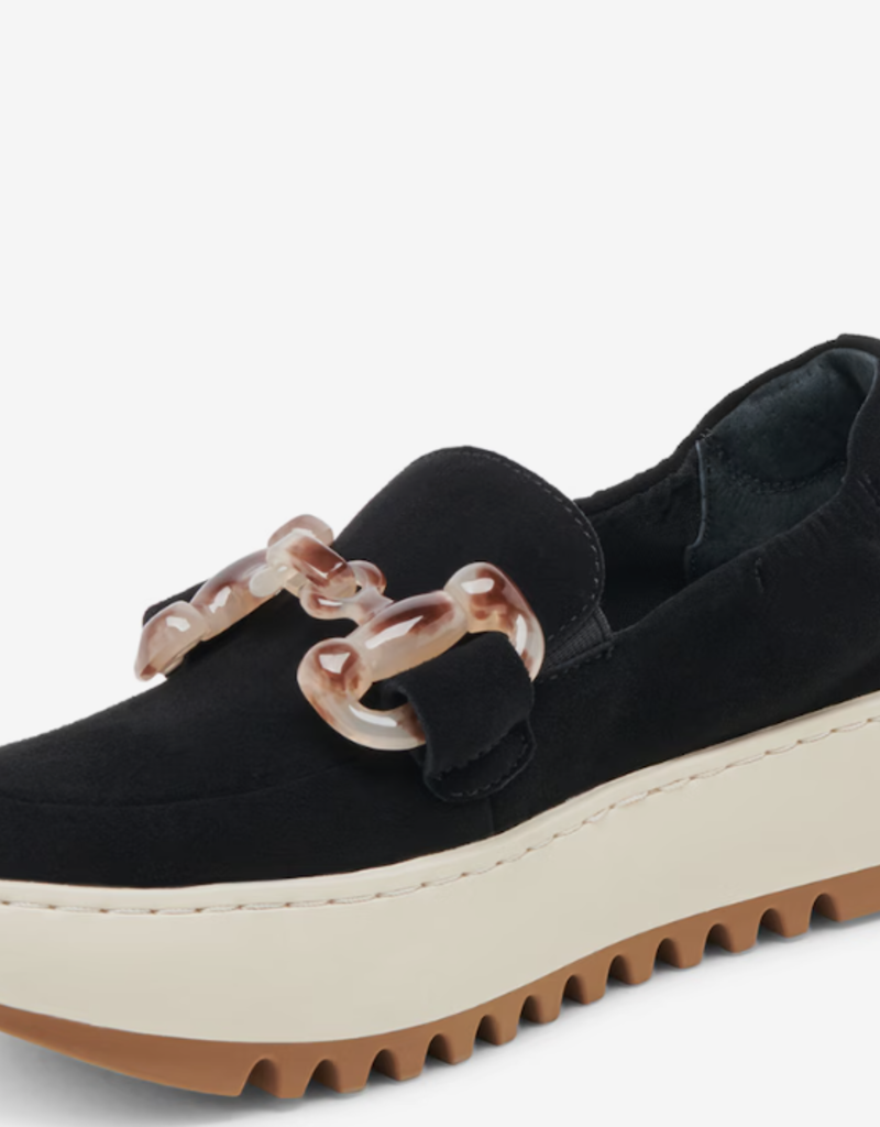 J.HOFFMAN'S Andres Platform Loafer - Onyx Suede
