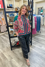 J.HOFFMAN'S Vegan Leather Hi Waist Wide Leg Pant - Black