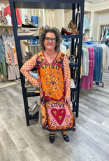 J.HOFFMAN'S Violet V-Neck T-Dress - Sunset