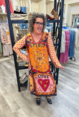 J.HOFFMAN'S Violet V-Neck T-Dress - Sunset