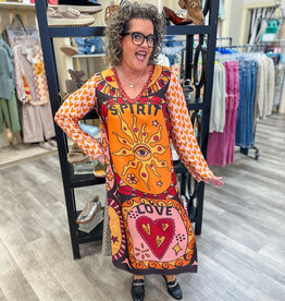 J.HOFFMAN'S Violet V-Neck T-Dress - Sunset