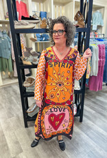 J.HOFFMAN'S Violet V-Neck T-Dress - Sunset