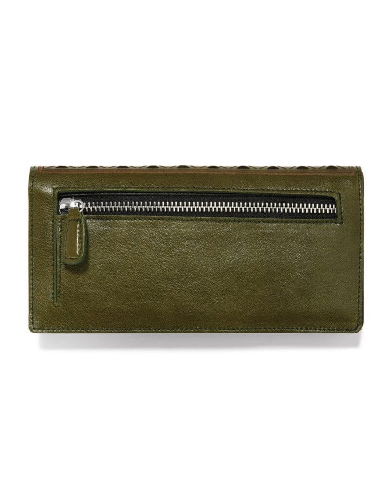 Ferrara Slim Folio Wallet in Verde
