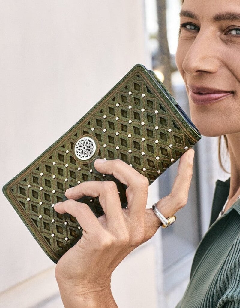 Ferrara Slim Folio Wallet in Verde