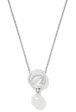 Cascade Round Pearl Necklace