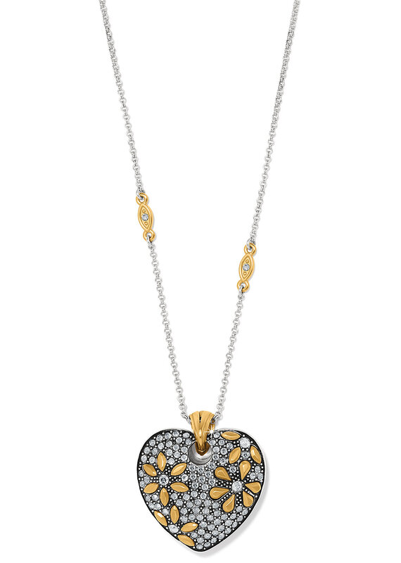 Garden Of Love Heart Convertible Necklace in Gold