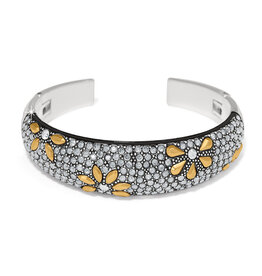 Garden Of Love Hinged Bangle in Gold