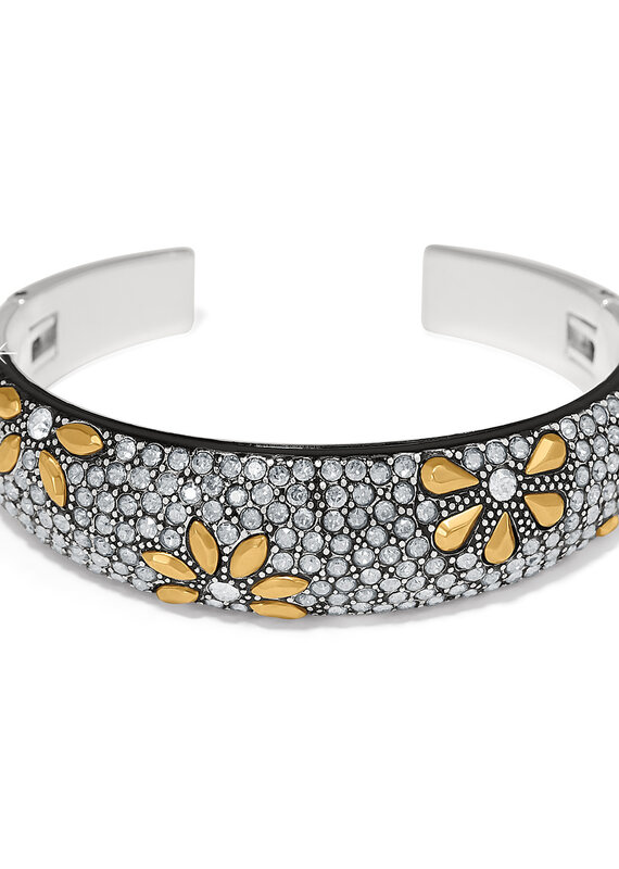 Garden Of Love Hinged Bangle in Gold