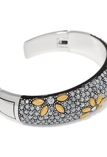 Garden Of Love Hinged Bangle in Gold