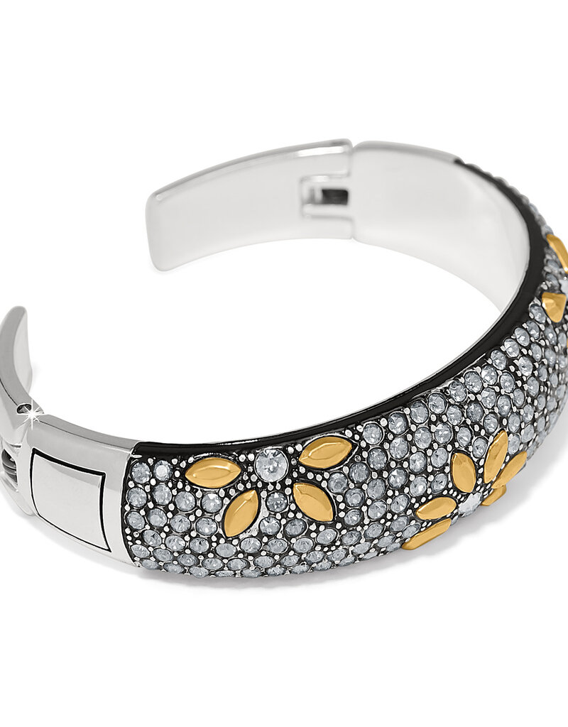 Garden Of Love Hinged Bangle in Gold