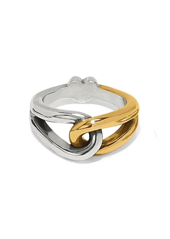 Interlok Curve Two Tone Ring