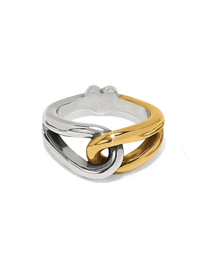 Interlok Curve Two Tone Ring